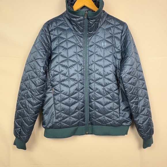 Under Armour Women's ColdGear Reactor Performance Jacket Sz L 1342792 Athleisure - Picture 2 of 16